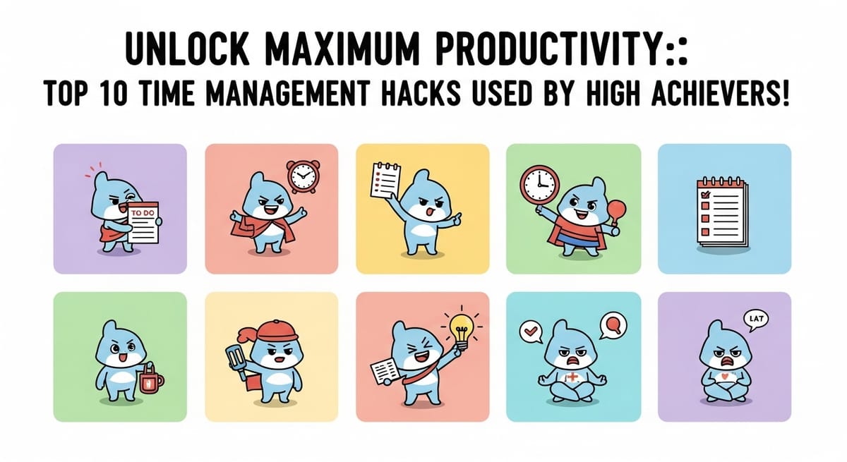 Unlock Maximum Productivity: Top 10 Time Management Hacks Used by High Achievers!